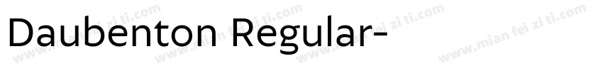Daubenton Regular字体转换